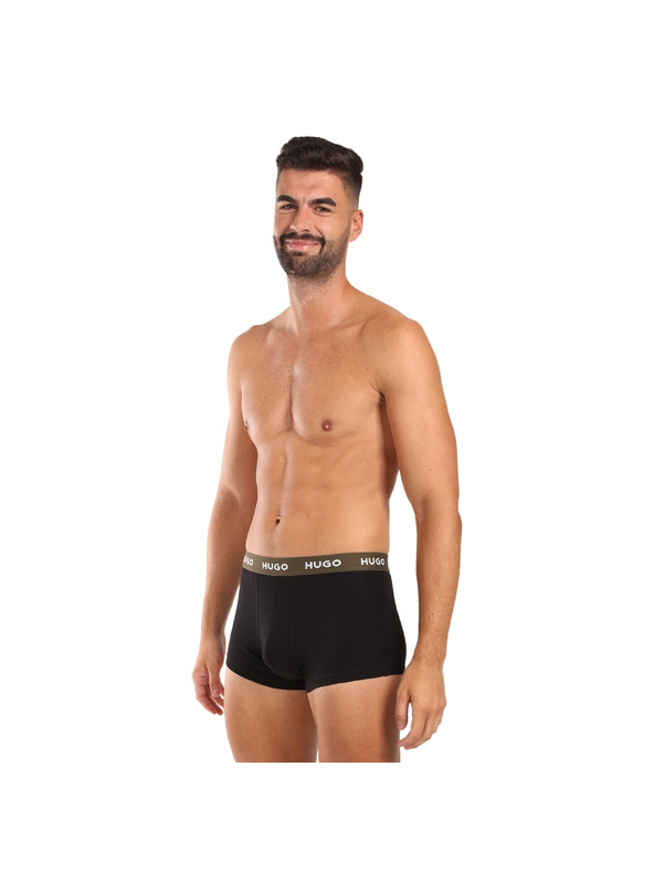 HUGO Set od troje - muške bokserice HUGO crne