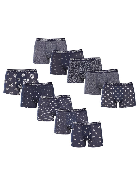 Lee Cooper Set od desetero - muške bokserice Lee Cooper višebojna