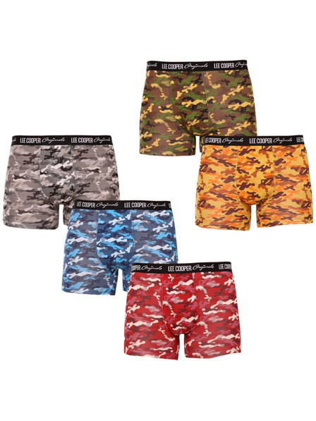 Lee Cooper Set od petero - muške bokserice Lee Cooper višebojna