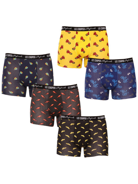 Lee Cooper Set od petero - muške bokserice Lee Cooper višebojna