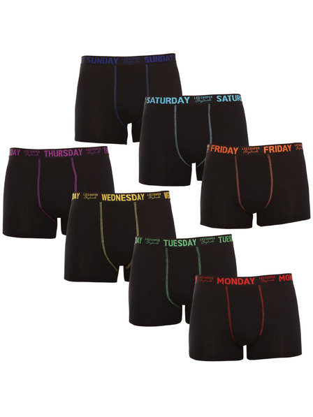 Lee Cooper Set od sedmero - muške bokserice Lee Cooper crne