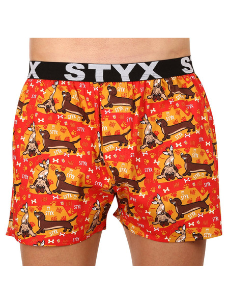 Styx Set od tri - muške gaće Styx art sportski elastični gumeni pojas višebojne