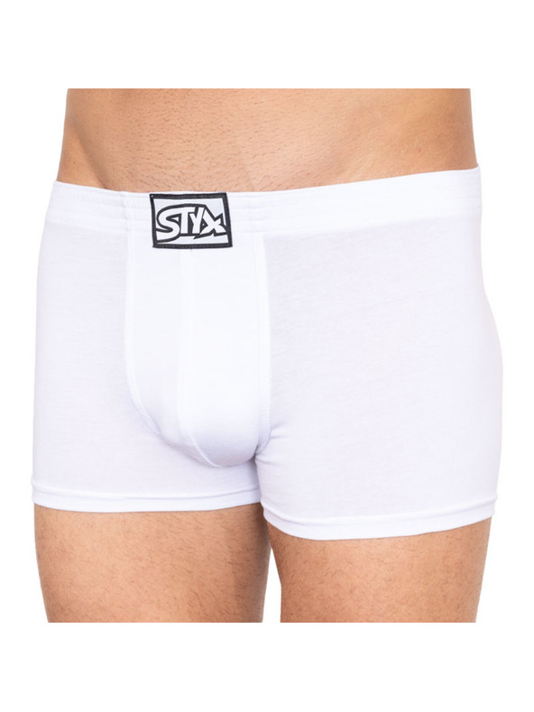 Styx Komplet od tri - muški boksački šorc Styx klasična guma bijele
