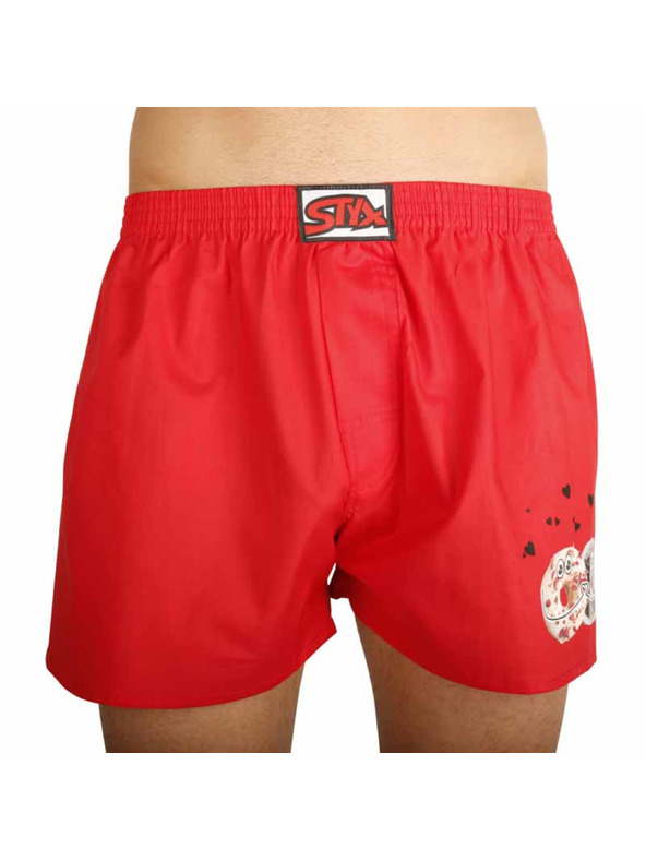 Styx Muške gaće Styx art klasična guma krofne crvene