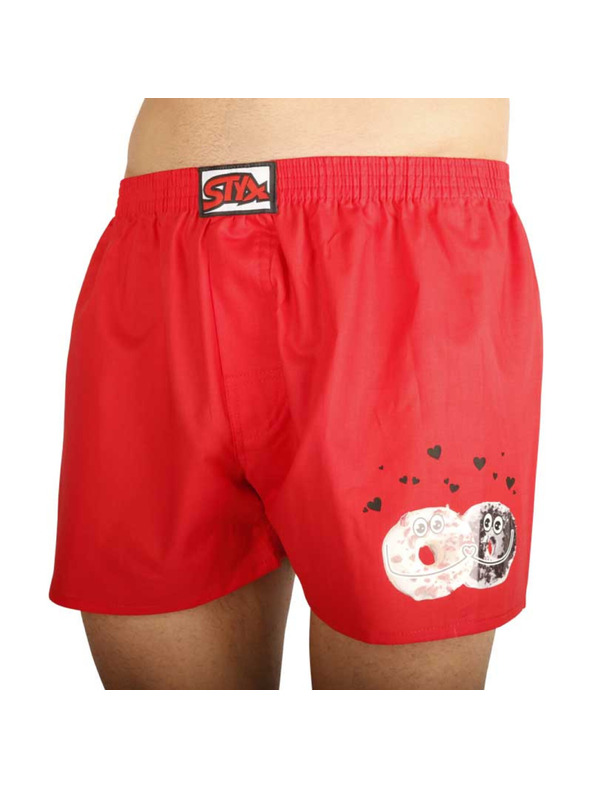 Styx Muške gaće Styx art klasična guma krofne crvene