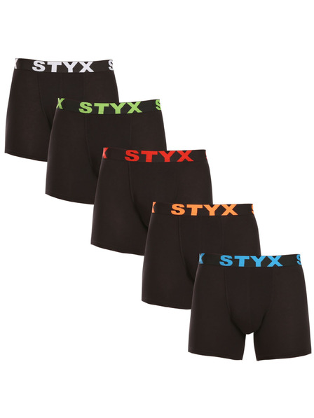 Styx Kompletan od pet - muške boksarice Styx long sportski elastičan pojas crne