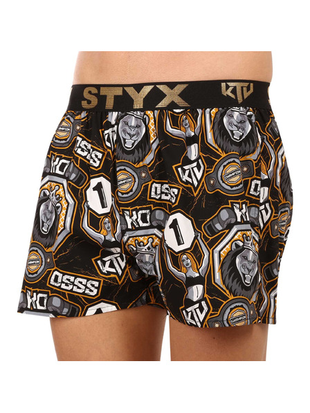 Styx Muške gaće Styx art / KTV sportska guma - crna guma