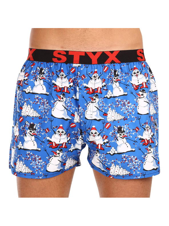 Styx Muške gaće Styx art sportska guma Božić snjegovići