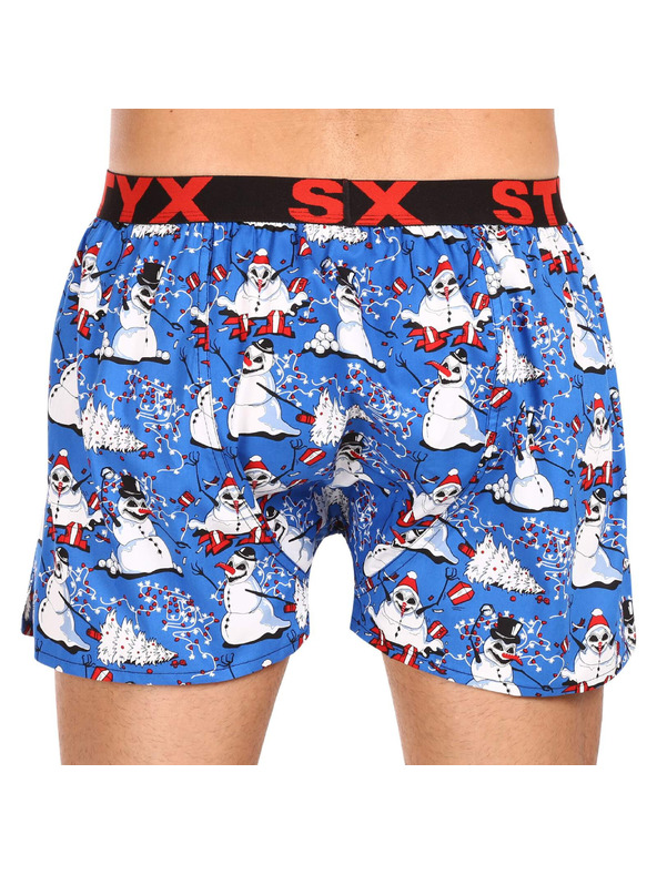 Styx Muške gaće Styx art sportska guma Božić snjegovići