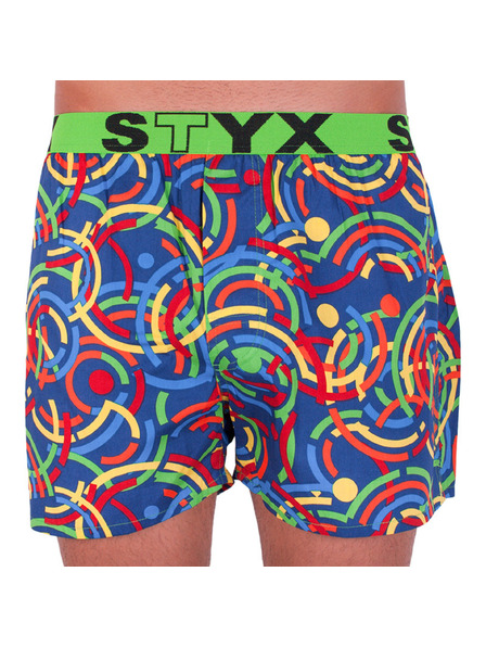 Styx Muške gaće Styx art sportska guma šarene