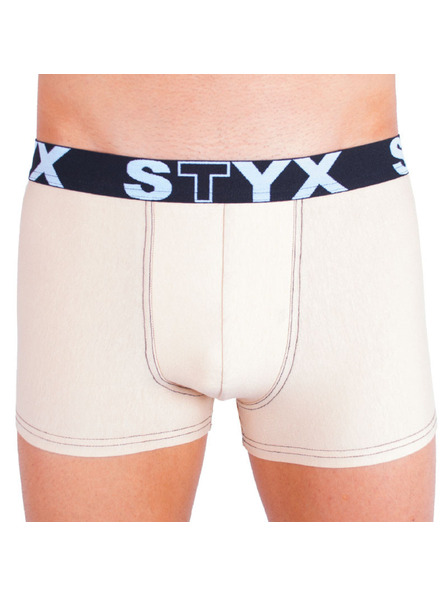 Styx Muški boksački šorc Styx sportska guma bež