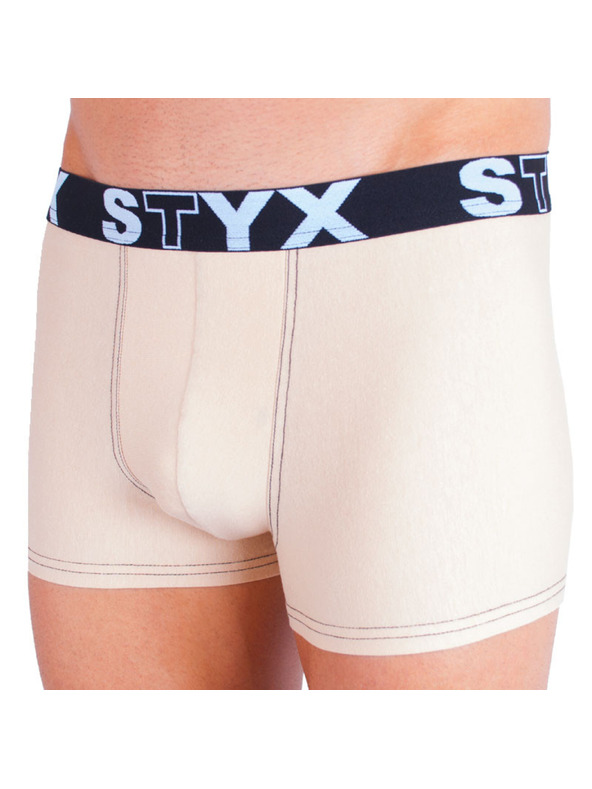 Styx Muški boksački šorc Styx sportska guma bež