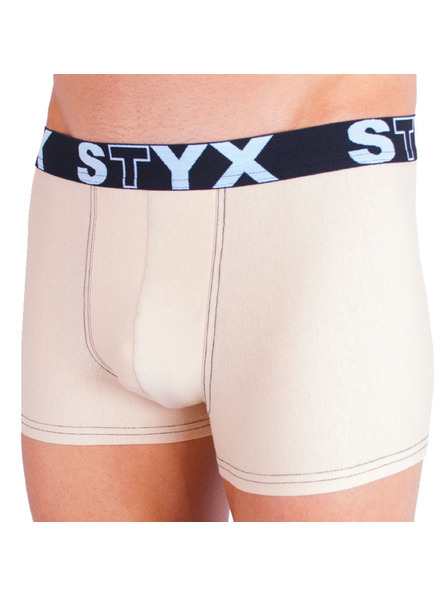 Styx Muški boksački šorc Styx sportska guma bež