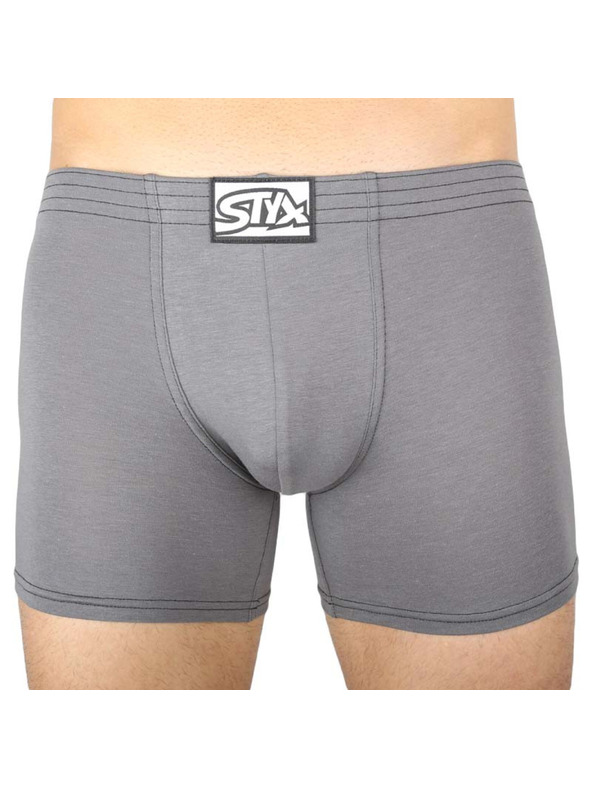 Styx Komplet od tri - muški boksački šorc Styx long klasična guma