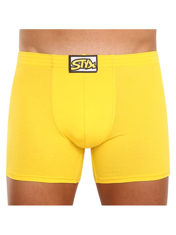 Styx Muške boxerice Styx long klasična guma žute