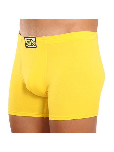 Styx Muške boxerice Styx long klasična guma žute