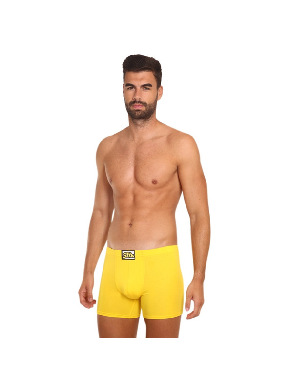 Styx Muške boxerice Styx long klasična guma žute