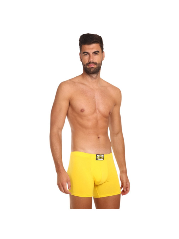 Styx Muške boxerice Styx long klasična guma žute