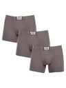 Styx Set od tri - muške boxerice Styx long klasična guma tamno sive