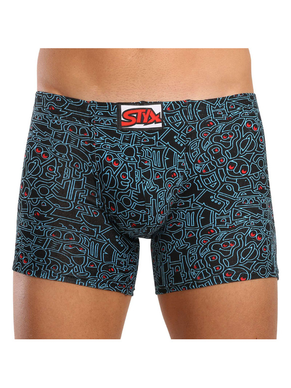 Styx Set od šest - muške boxerice Styx long art klasična guma višebojne