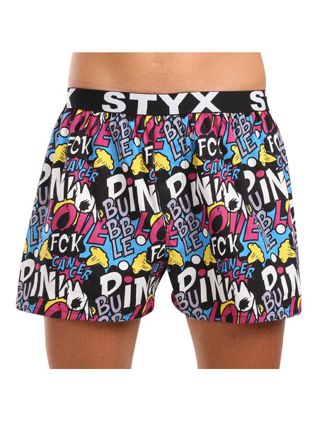 Styx Muške gaće Styx art sportska guma Pink Bubble