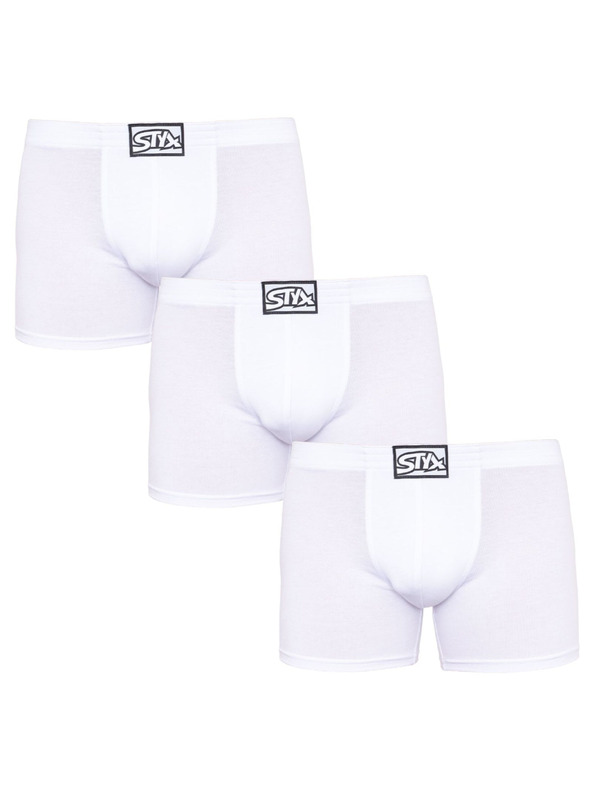 Styx Set od tri - muške boxerice Styx long klasična guma bijele