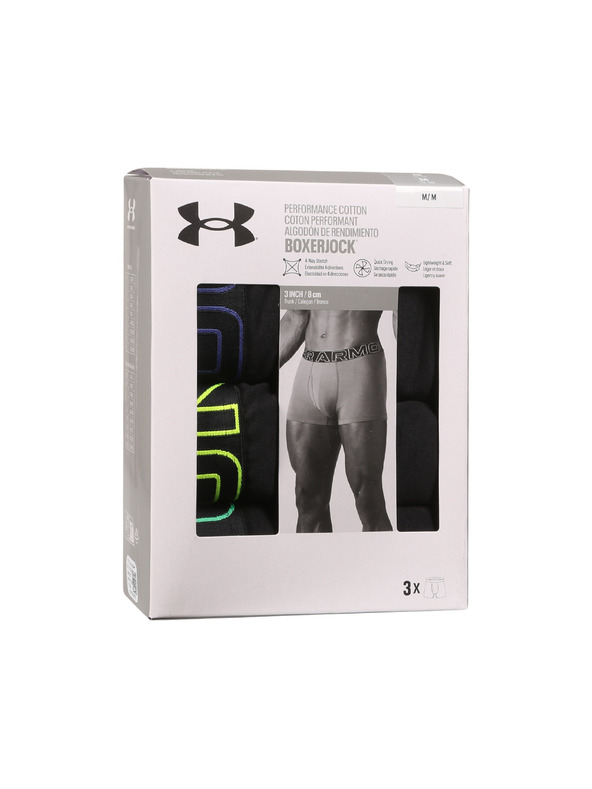 Under Armour Set od tri - Muške bokserice Under Armour crne
