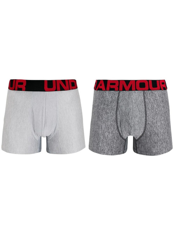 Under Armour Set od dva - Muške bokserice Under Armour nadveličina sive