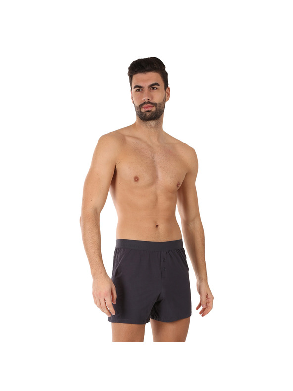 gino Muške boxer gaće Gino bambusne sive