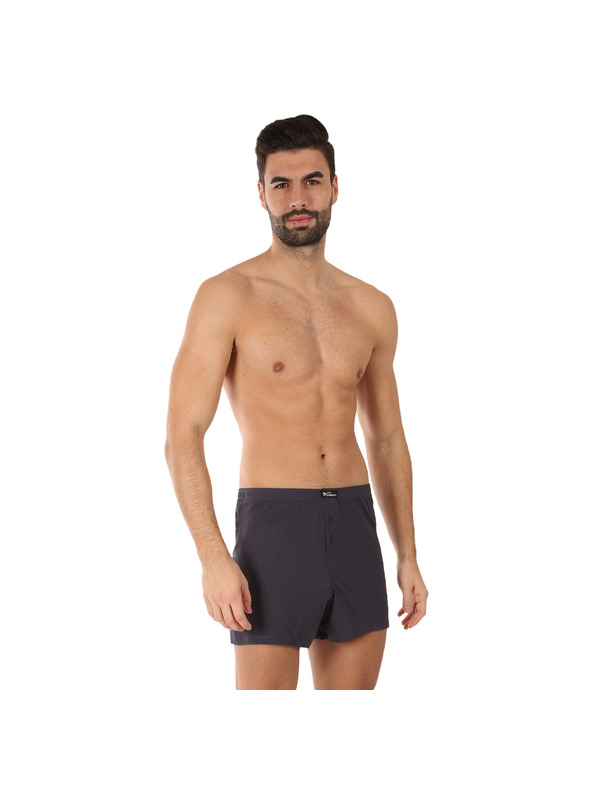 gino Muške boxer gaće Gino bambusne sive