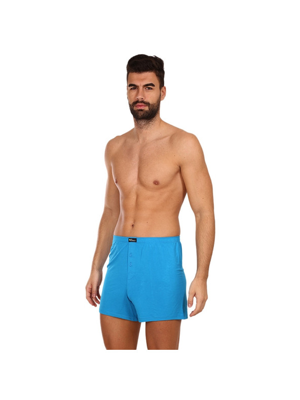 gino Muške boxer gaće Gino bambusne plave