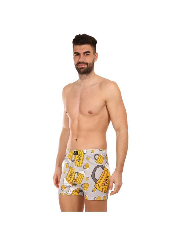 VoXX Muške boxer gaće VoXX svetlo sive