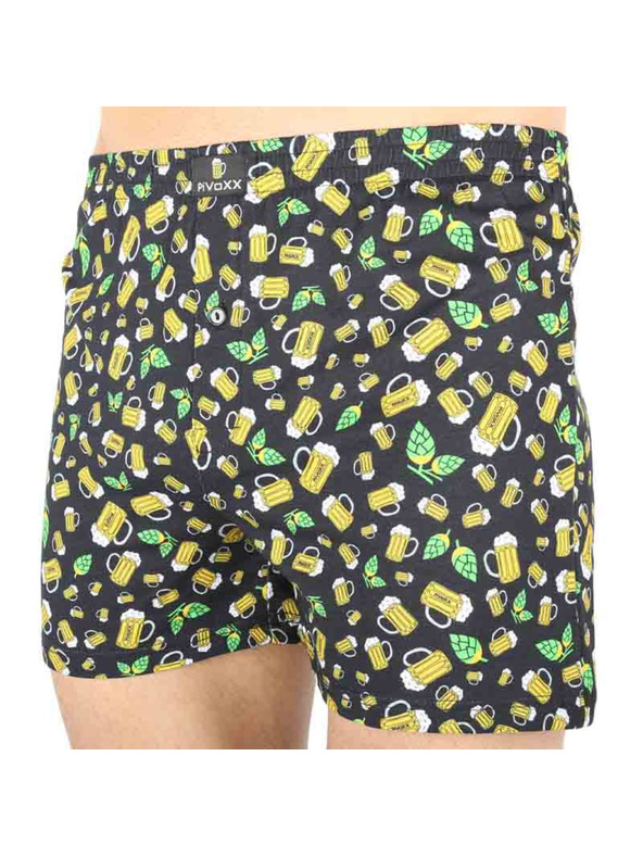 VoXX Muške boxer gaće VoXX crne (Karlos - malo piva)