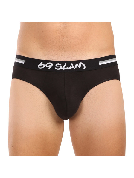 69slam Muške gaće 69SLAM Hanry plain bamboo hip crne