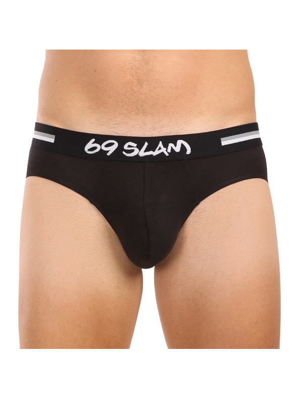 69slam Muške gaće 69SLAM Hanry plain bamboo hip crne