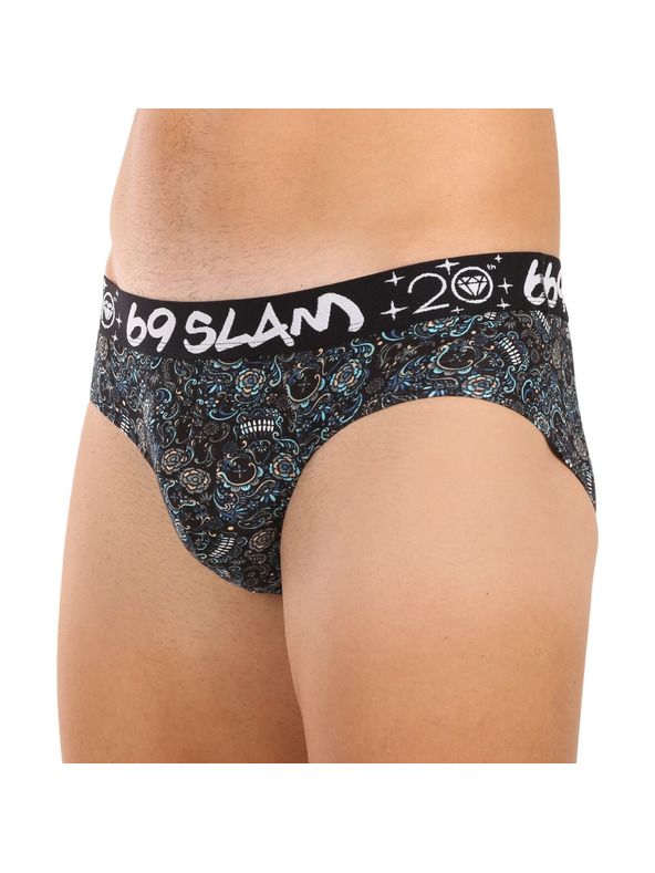 69slam Muške gaće 69SLAM Andreas hip bamboo SKULLER