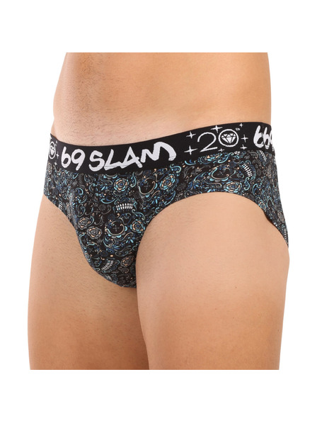 69slam Muške gaće 69SLAM Andreas hip bamboo SKULLER
