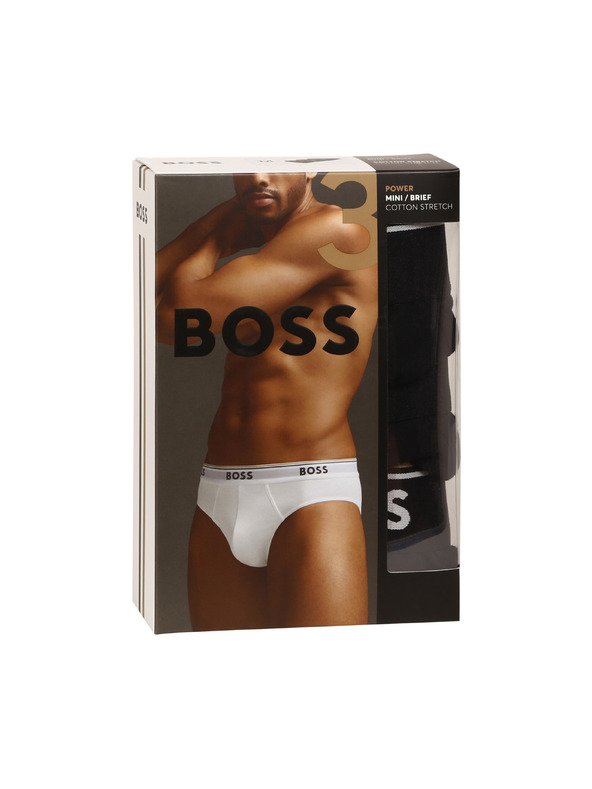 BOSS Set od tri - muške gaće BOSS crne