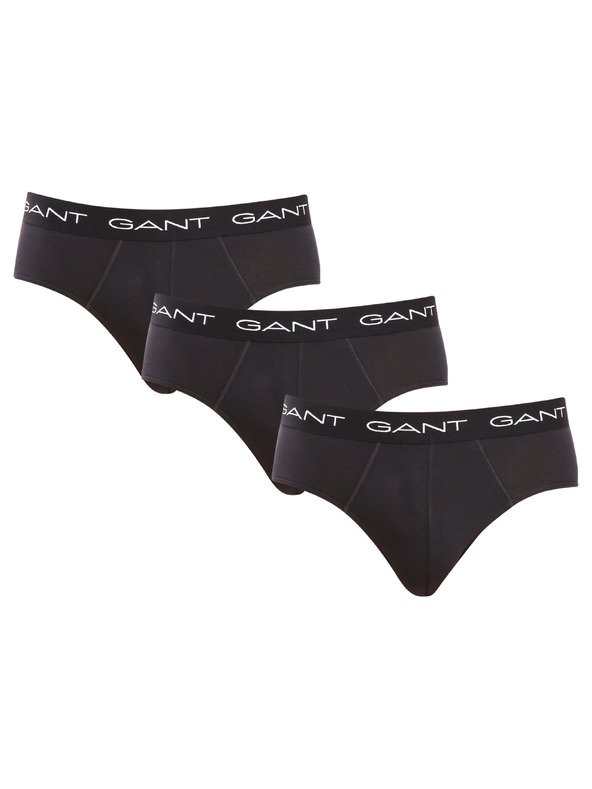 Gant Set od tri - muške gaće Gant crne
