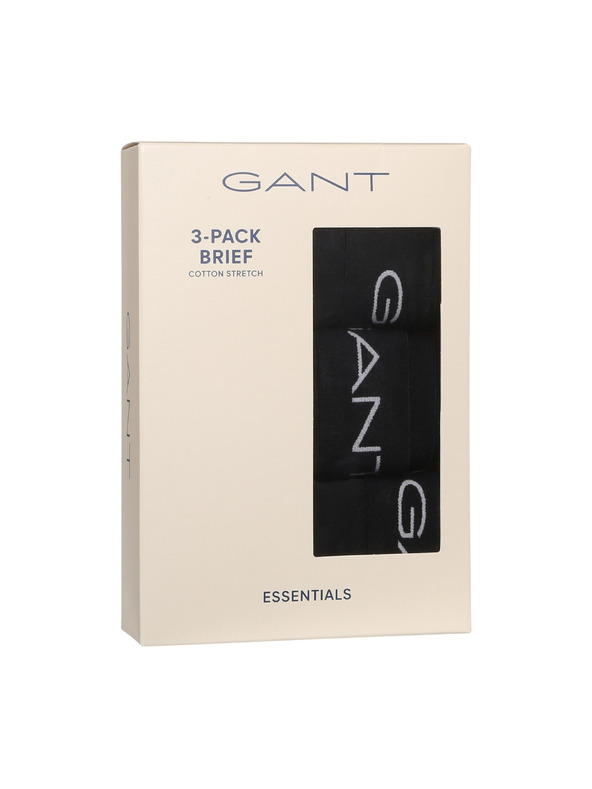 Gant Set od tri - muške gaće Gant crne