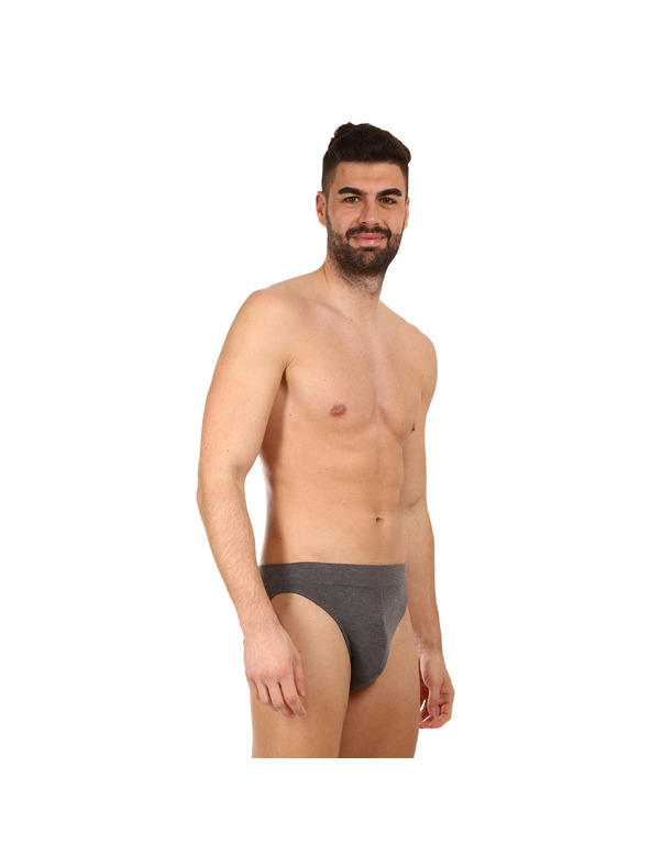 gino Muške gaće Gino bambusove sive