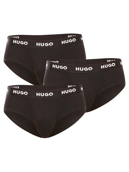HUGO Set od tri - muške gaće HUGO crne