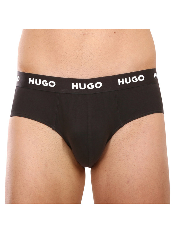HUGO Set od tri - muške gaće HUGO crne