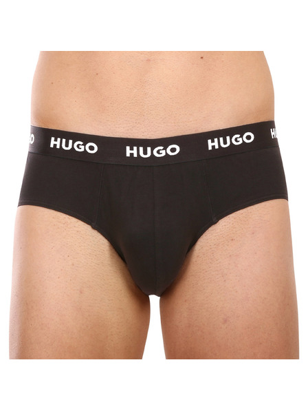 HUGO Set od tri - muške gaće HUGO crne