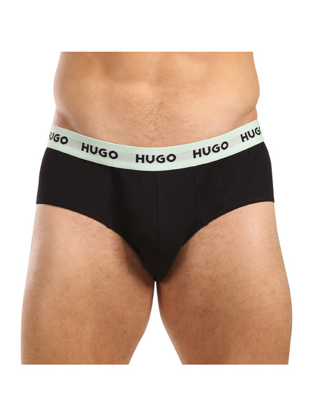 HUGO Set od tri - muške gaće HUGO crne