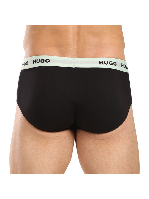 HUGO Set od tri - muške gaće HUGO crne