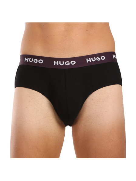 HUGO Set od tri - muške gaće HUGO crne