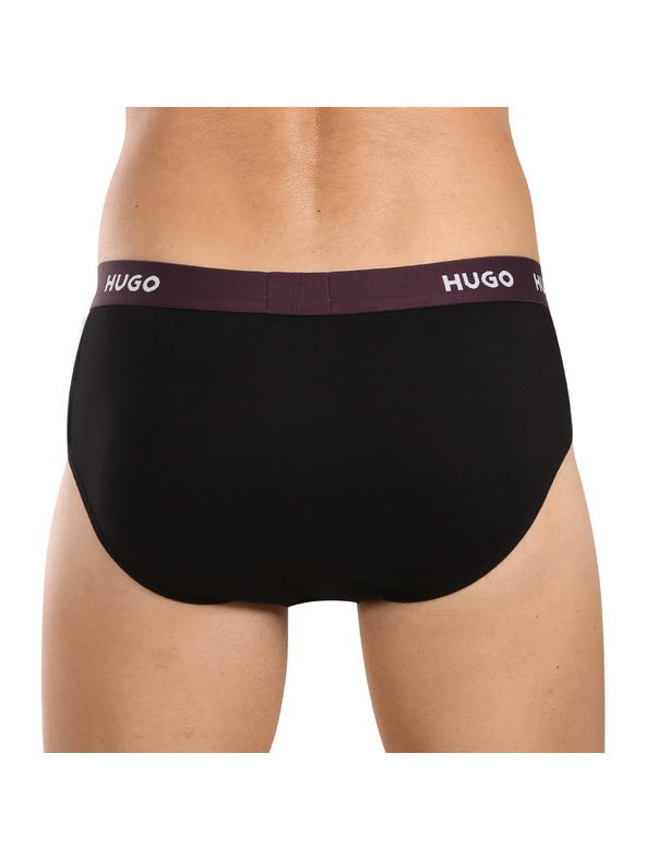 HUGO Set od tri - muške gaće HUGO crne