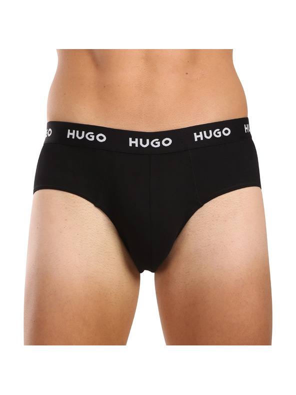 HUGO Set od tri - muške gaće HUGO crne