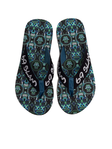 69slam Muške flip-flop papuče 69SLAM SKULL KONG